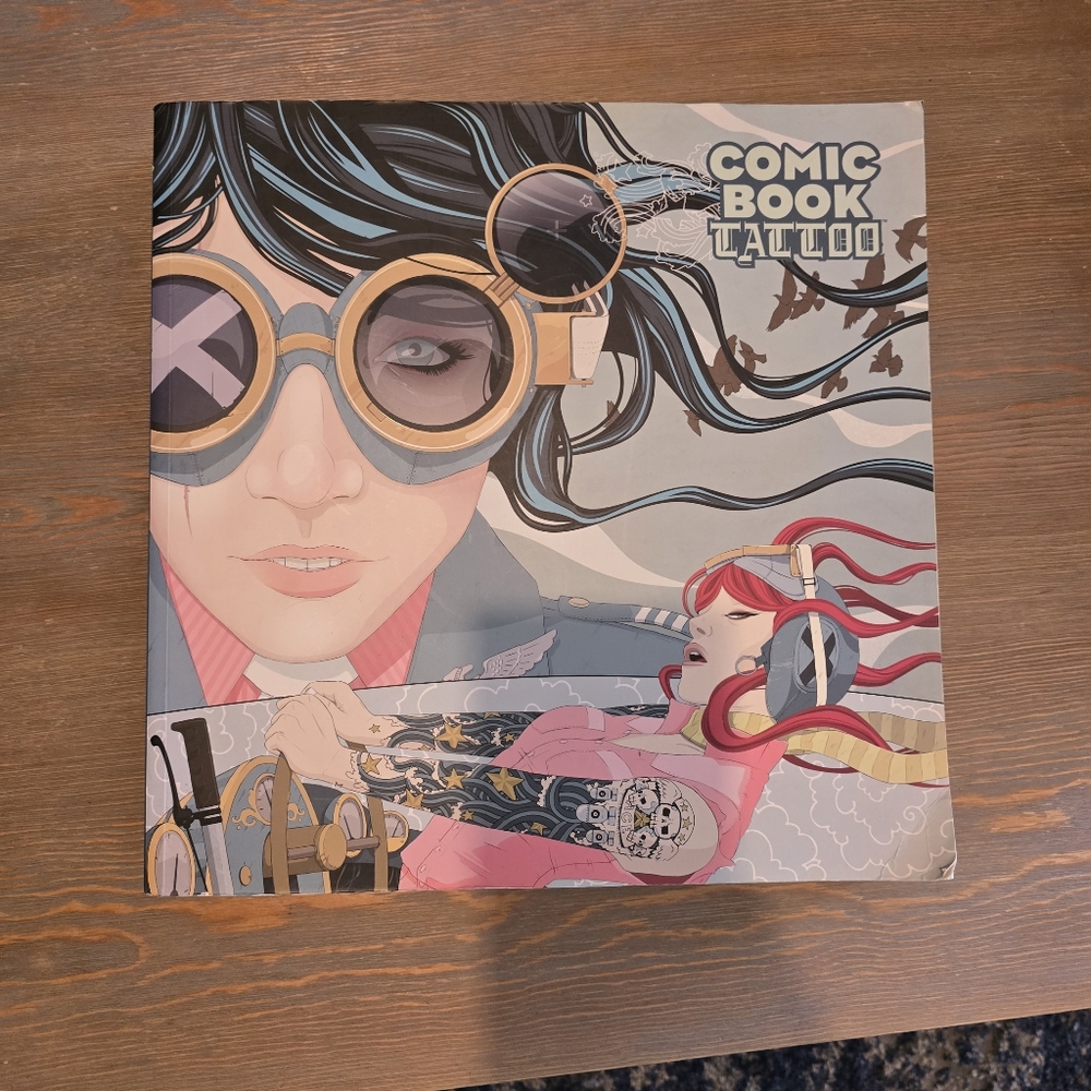 Comic Book Album with Colorful Cover Art